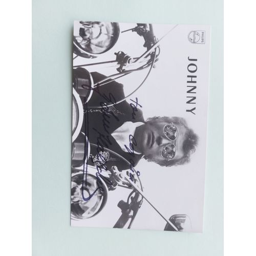 Carte Dédicace Johnny Hallyday