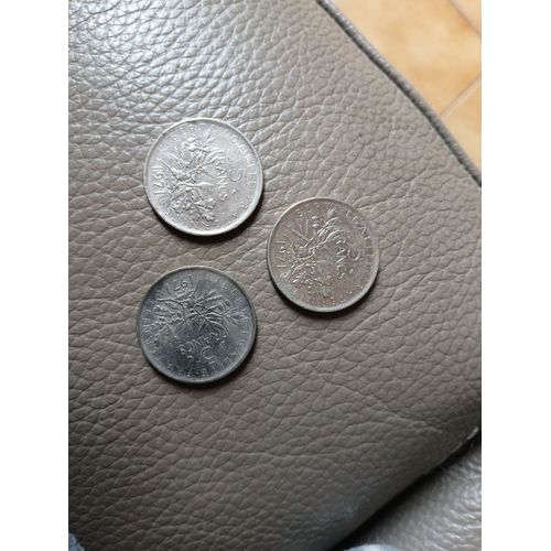 3 Pieces De 5 Francs 1971 Tbe