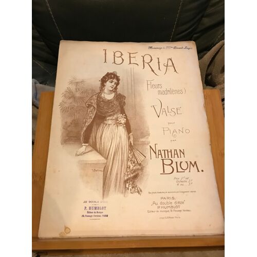 Nathan Blum Iberia Fleurs Madrilènes Partition Piano Éditions Humblot