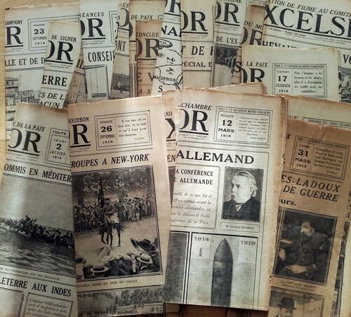 14-18 : Gros Lot 27 Vieux Journaux Authentiques Et Complets L'excelsior De 1919