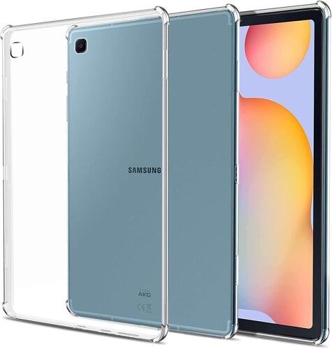 Coque pour Samsung Galaxy Tab S6 Lite 10.4 Pouces 2024/2022/2020, Transparente Étui de Protection en Silicone Antichoc Mince Souple TPU Bumper Housse