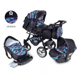 Poussette 3 En 1 Haut De Gamme Landau Urbano Avec Siège Auto Inclus! Disco