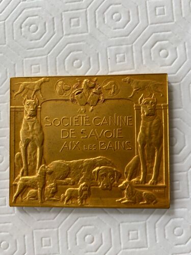 Médaille En Bronze De La Société Canine De Savoie-Aix Les Bains