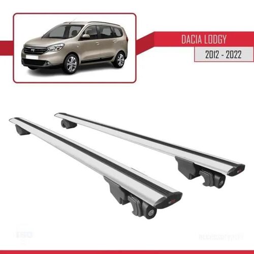 Barres De Toit - Dacia - Lodgy 2012-2022 - Aluminium - Gris - Verrouillable