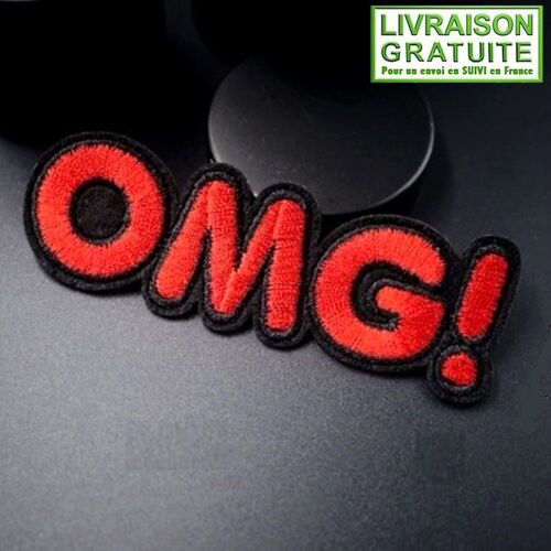 Patch Écusson Omg ! Lettres Mot Expression - Thermocollant