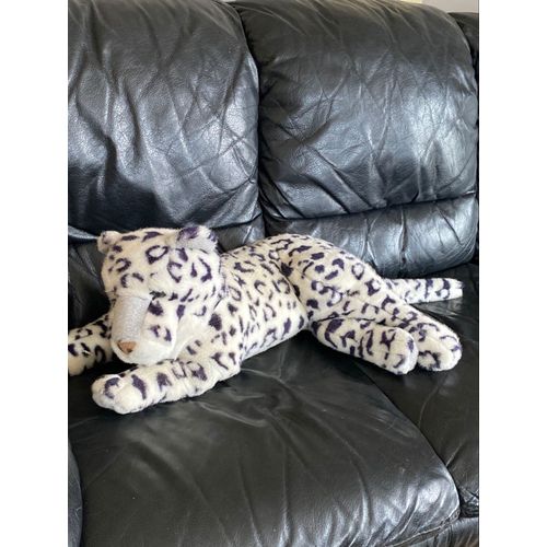 Peluche Léopard Des Neiges Vintage 75cm