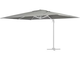 Toile Pour Parasol Jardin D?Port? 'sun 3' - 3 X 3 M - Gris Clair