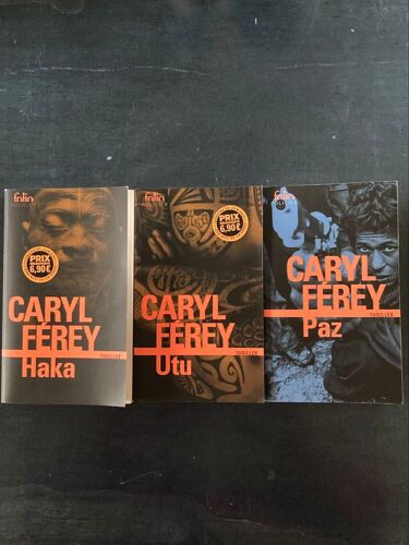 Caryl Férey 3 Livres : Haka - Utu - Paz Collection Folio Policier