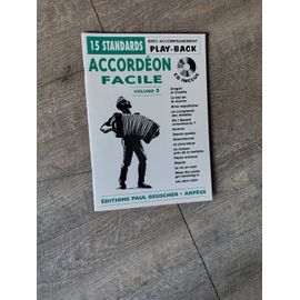 Partition - Accordeon Facile Volume 3 + Cd   Livre + Cd Très Bon État