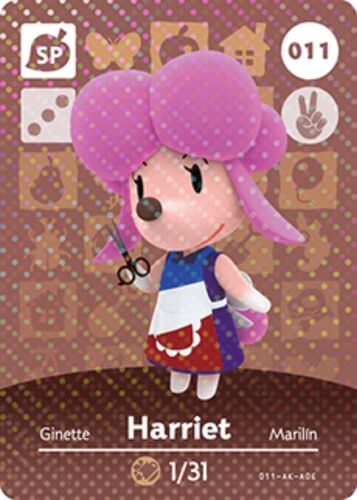 Carte Animal Crossing - Série 1- Harriet Ginette - 011