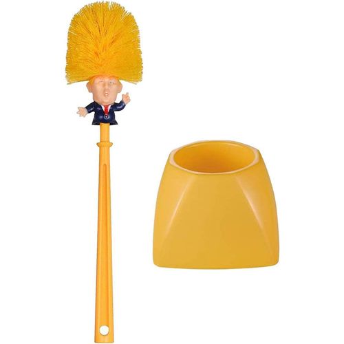 Brosse de toilette Trump originale - Brosse de toilette amusante - Cadeau créatif
