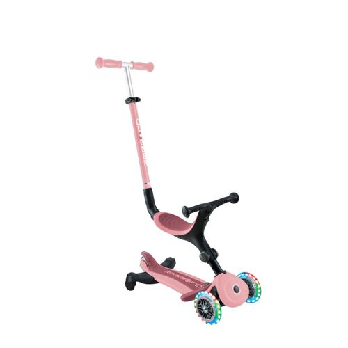 Globber - Trottinette Évolutive Go-Up Active Lights 360 - Rose Pastel