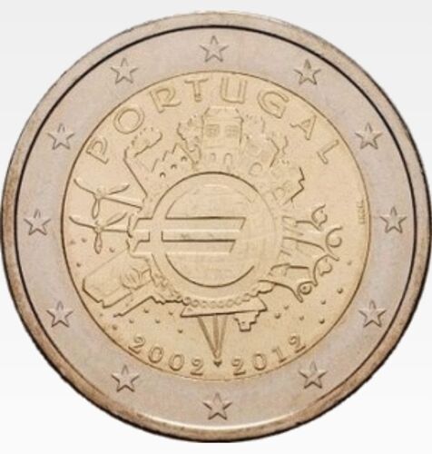 2 Euros Portugal 2012 - 10ème Anniversaire De L'euro