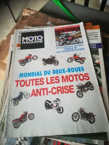 Moto Magazine 102 De 1993 Yamaha Sr500,Muz 500 Silverstar Classic,Enfield 500 Silver Bullet,Guzzi California 2 Et 3,Ajs Story,Campargue
