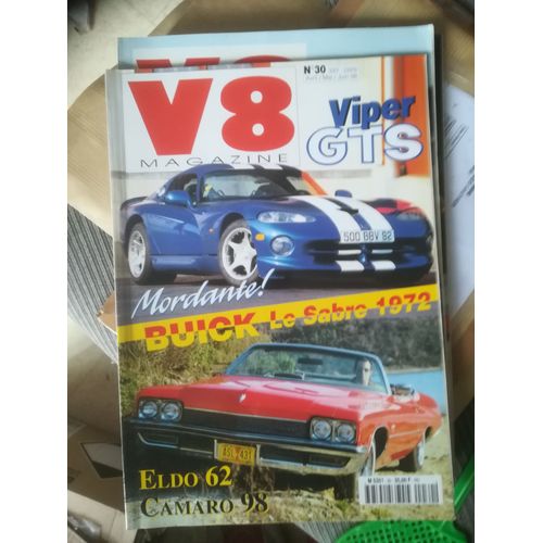 V8 Magazine 30 De 1998 Viper Gts,De Soto Woody,Oldsmobile Cutlass Supreme,Buick Le Sabre Custom,Cadillac Eldorado Biarritz,Corvette Project,Camaro 98,Jeep Cherokee Chief