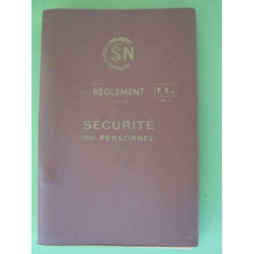 Sncf / Train Carnet/Livret Règlement Sécurité Personnel 1970 * Illustré *