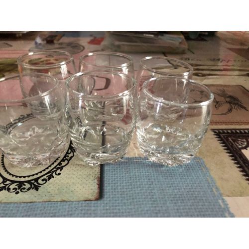 Lot De 6 Verrines Rondes En Verre 