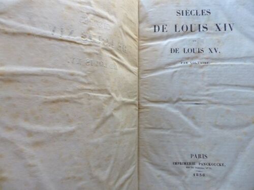 Siècles De Louis Xiv Et De Louis Xv - 2 Volumes En Un - 1838