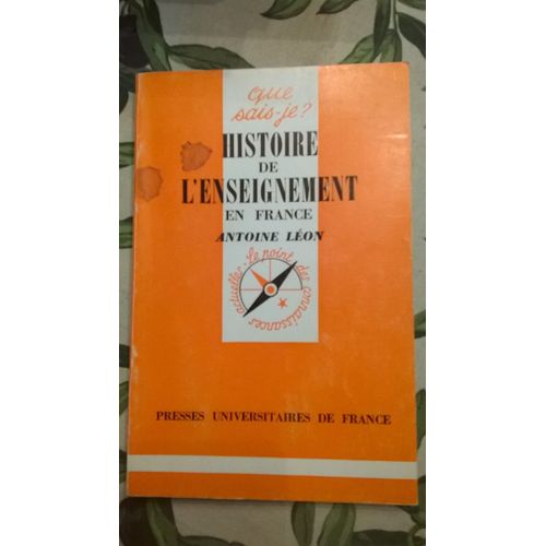 L'histoire De L'enseignement En France