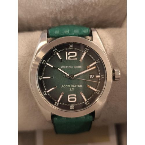 Montre Homme Michael Kors Accelerator 2.0 - Mk9173 Bracelet Nylon Vert