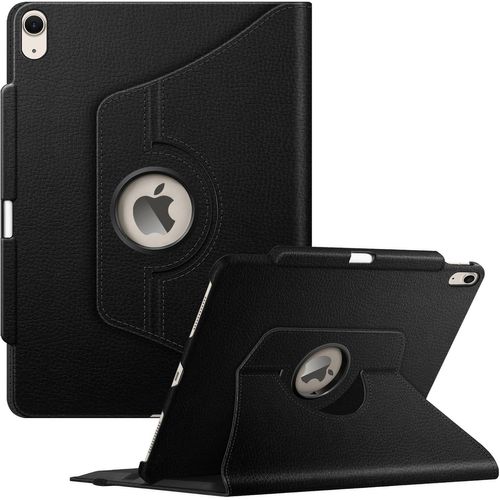 Coque Pour Ipad Air 13 Pouces 2025/2024 (M3/M2)-[Rangement De Stylet] Coque Rotative À 360° Étui Pivotant,Housse Veille/Réveil Automatique,Noir