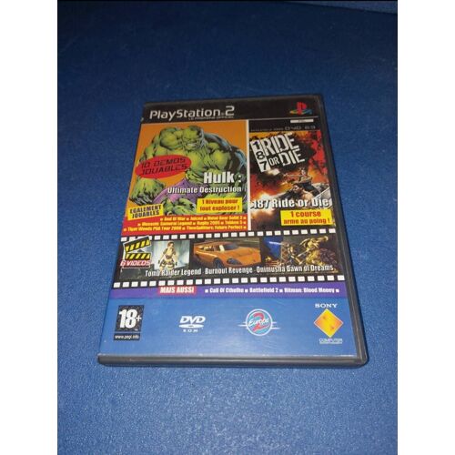 Playstation 2 Magazine Ps2 Demo Cd Dvd 63 Hulk Tomb Raider Burnout Revenge