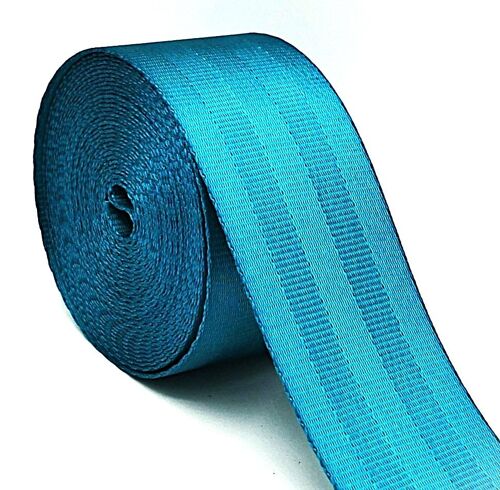 Ansetendance - 10 Mètres X 48mm De Sangle Type Ceinture De Sécurité En Polyester Pour Sacs Fait Main Anse Bandoulière Créations Couture Fournitures De Mercerie Couleur : Bleu Canard Roule