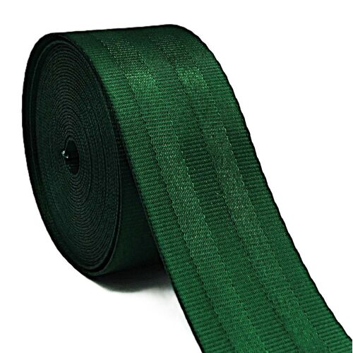 AnseTendance - 10 mètres x 48mm de sangle type ceinture de sécurité en polyester pour sacs fait main anse bandoulière créations couture fournitures de mercerie couleur : Vert Empire