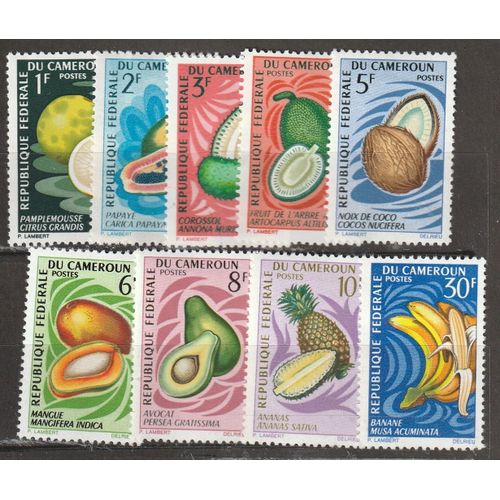 Timbres Cameroun N° Yt 441 À 449 Neuf* Année 1967