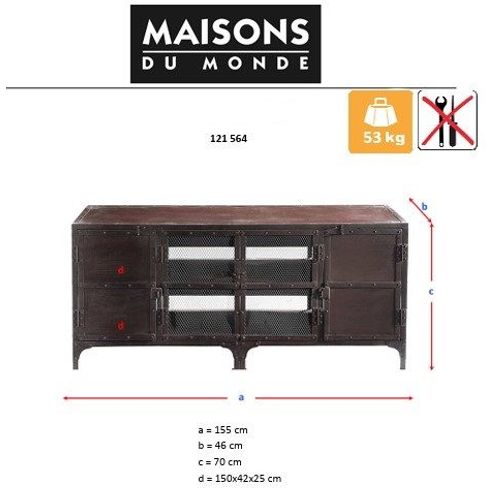 Meuble Tv Industriel En Métal - Maison Du Monde