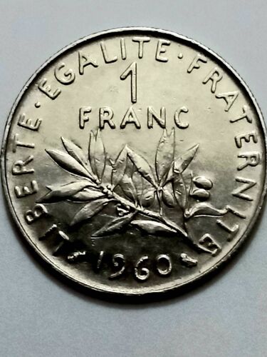 1 Franc 1960 Petit "0" 08850 Rare. O.Roty.