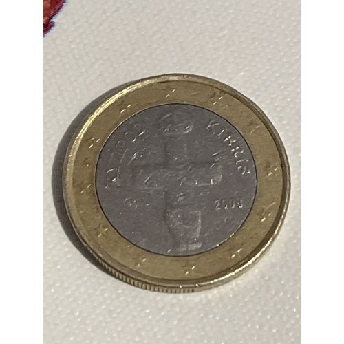 Pièce De 1€ Chypre Tout Est Visible Quelques Petites Rayures