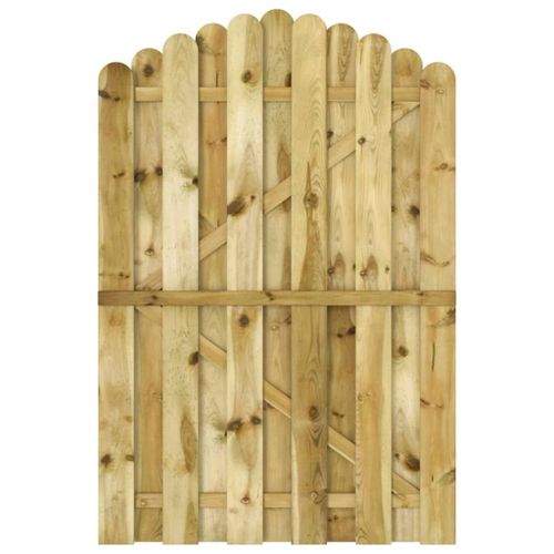 vidaXL Portail de jardin Bois de pin imprégné 100x150 cm