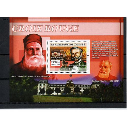 Guinée Timbres La Croix Rouge