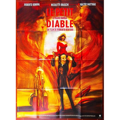 Le Petit Diable De Roberto Benigni - 1988 - Roberto Benigni - Nicoletta Braschi - Walter Matthau - Affiche De Cinéma Originale - 120 X 160