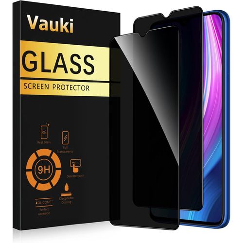 Kal-Verre Trempé Pour Xiaomi Redmi Note 8 Pro/Xiaomi Redmi 9 Anti Espion 2 Pièces,Anti-Espion Film De Protection D'écran,Dureté 9h,Anti-Rayures,Sans Bulles,Anti-Spy Privacy Protecteur Vitre