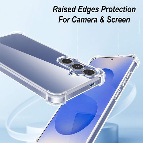 Coque Pour Samsung Galaxy S25 Plus Silicone Transparente Angles Renforces + 2 Verres Trempes Little Boutik©