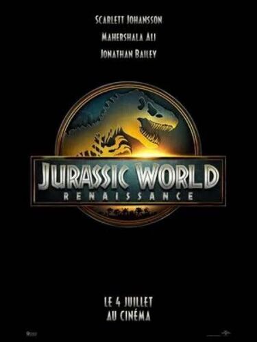 Affiche Cinéma Originale « Jurassic World Renaissance » 120x160cm Roulée
