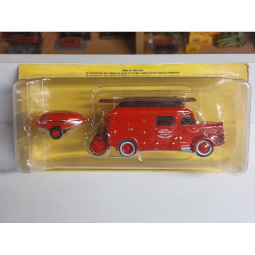 Pompiers Laffly Type Bss 163 Et Sa Motopompe Hachette N° 33 - 1/43-Hachette