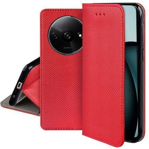 Housse Etui Coque Pochette Portefeuille Pour Xiaomi Redmi A3 / Poco C61 4g + Film Ecran - Rouge Magnet