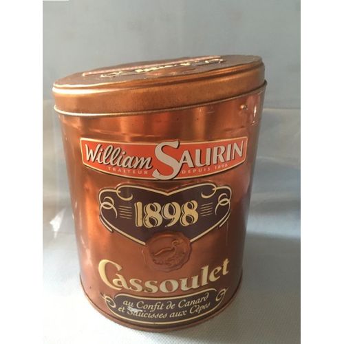 Vintage Boîte Metal De Collection Edition Limitee Cassoulet William Saurin