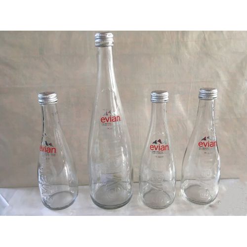 6 Bouteilles D'Evian Neuves Mais Vides Pour Collectionneurs