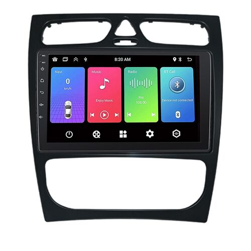 Autoradio Gearelec 9 Pouces Android Pour Benz C-Class W203 2002-2004 Clk W209 2002 - 2006 Avec Carplay Andriod Auto Gps Navigation B