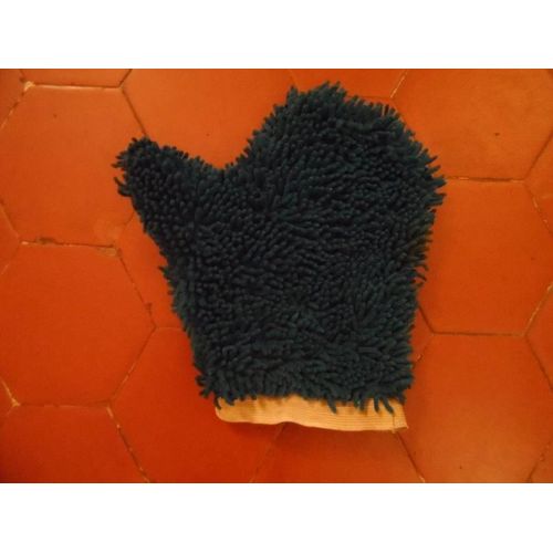 Gant Chenille Éponge Bleu Venteo