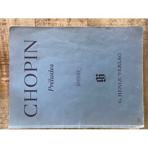 Partition Piano Préludes De Chopin Édition Henle Verlag