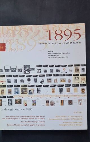 Revue De L'association Française De Recherche Sur L'histoire Du Cinéma N°44