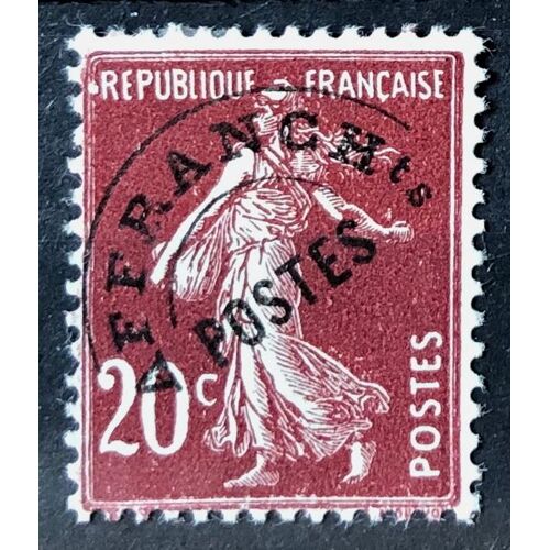 Préoblitéré Semeuse 20c Rouge-Brun (Très Joli N° 54) Neuf* - France Année 1922 - Brn83 - N30034