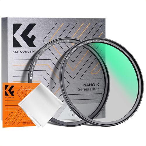 55 mm CPL Magnetic Polarising Filter and Cleaning Cloth for Camera Lens
