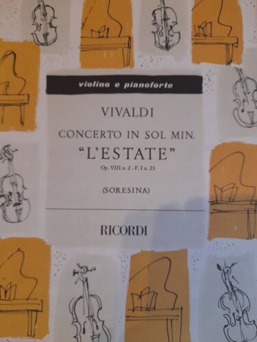 Concerto En Sol Mineur L'estate De Vivaldi