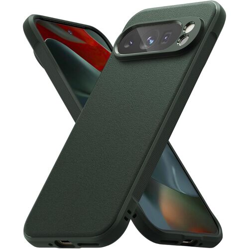 LORANKA-Coque Compatible avec Google Pixel 9 Pro [Onyx] Antichoc Protection Antidérapant Flexible Ultra Fine TPU Souple Bumper Durable Étui pour Coque Pixel 9 Pro Case Accessoires - Dark Green
